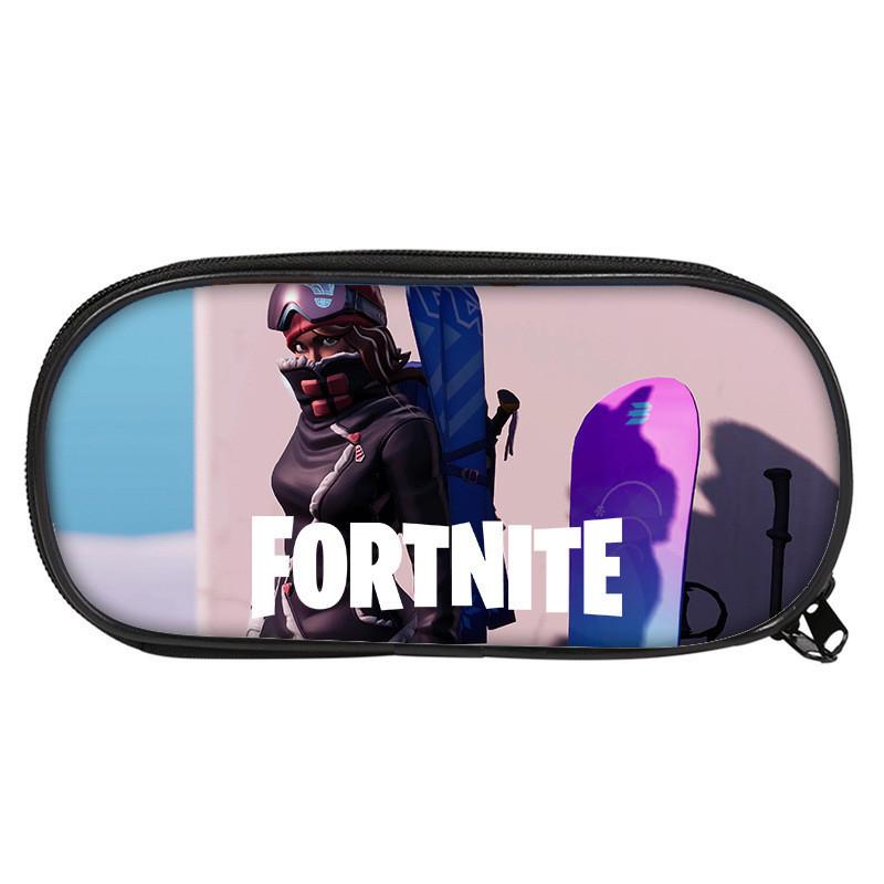 Fortnite Pattern Student Single Layer Stationery Pencil Bag Stationery Storage For School And Travel Use
