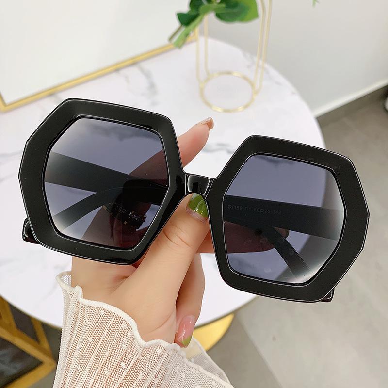 Women's Fashion Trend Large Frame Irregular Sunglasses - UV Protection, Street Style