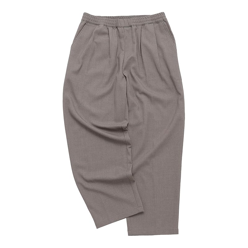 

[Ships Colors] Machine washable TR tapered wide trousers Can be set up men s 213130127 beige S