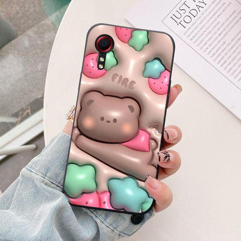 For Samsung Galaxy Xcover 5 EE Phone Case astronaut Silicone Camera Protection Back Cover For Samsung Xcover5 G525F 5EE Coque