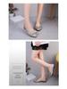 Women's Summer Suede Bow Low-Heel Rhinestone Casual Shoes