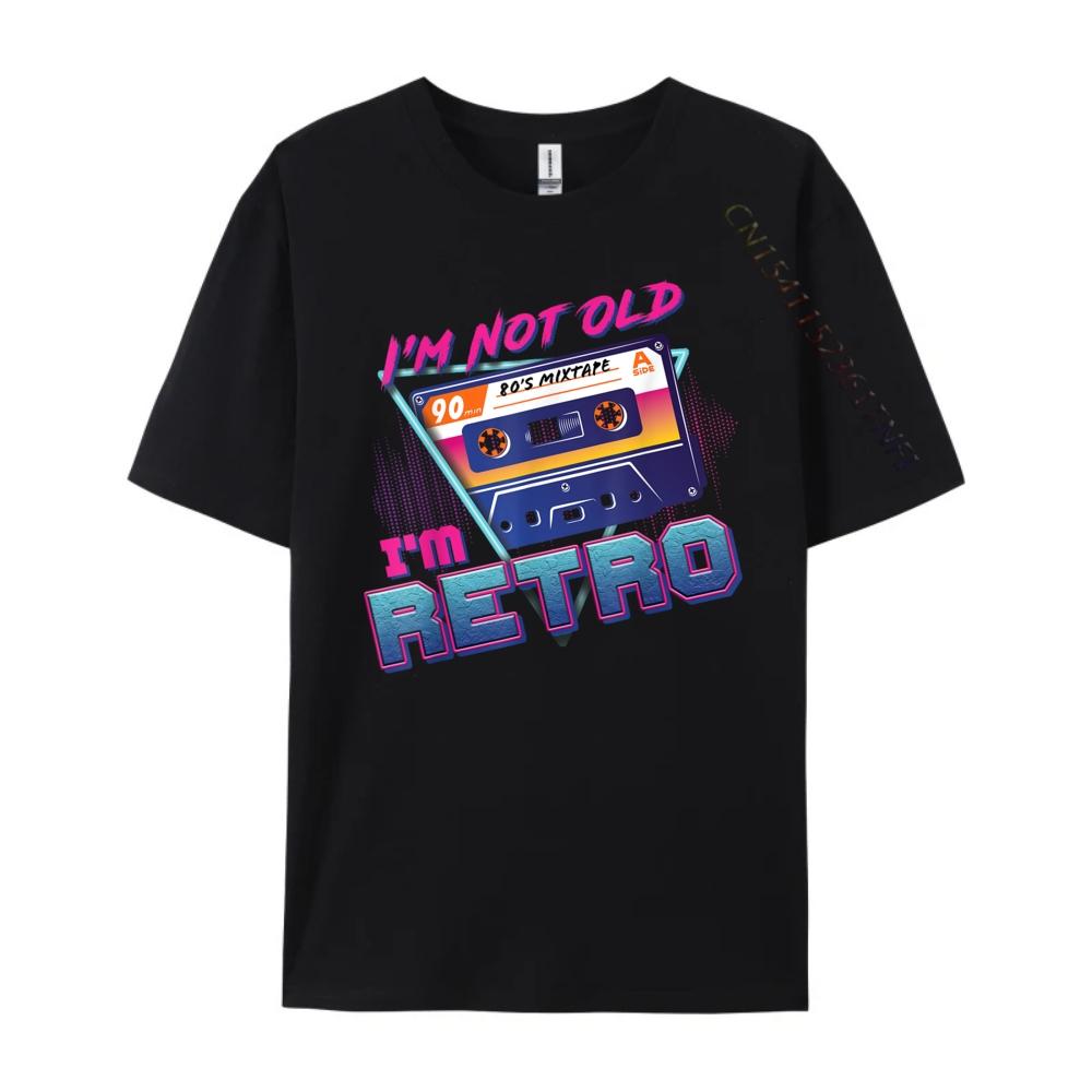I M Not Old I M Classic 80 Music Cassette Mixtape Graphic T Shirts 100 Cotton Student Christmas Shirt Gothic Style