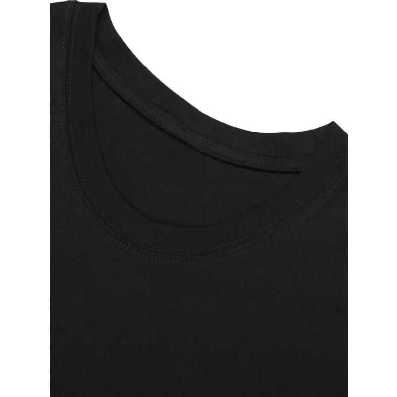 European sizes This Girl Glows" Neon Graphic Tee - Black Crew Neck, Short Sleeve, Stretch Fabric, All-Season Casual Top with Vibrant Pink & Green