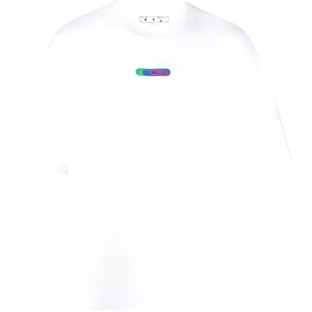 Off-White Weed Arrows Over Skate Tee White/Green Men Tops OMAA120S22JER0020155