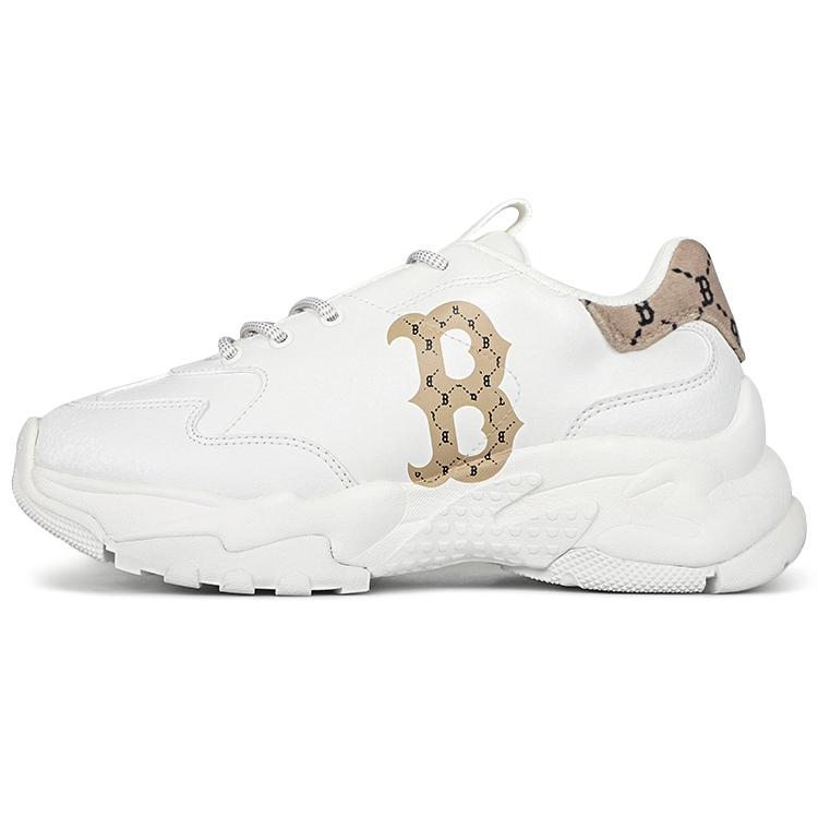 New MLB Big Ball Chunky Cushioning Anti Slip And Wear Resistant Low Top Chunky Sneakers Unisex White 3ASHCM11N-43BGD
