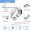 50-Pack 304 Stainless Steel Adjustable Single Ear Hose Clamps, 5.3-33.1mm