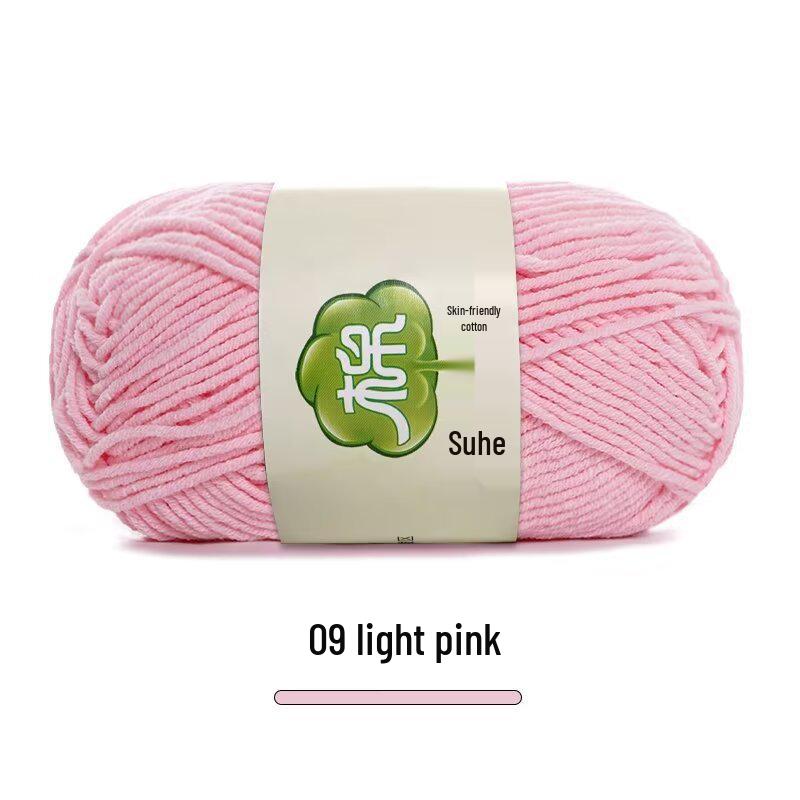 Combed Milk Cotton 5-Strand Yarn Pack for Hand-Knitted Scarves, Medium Thick, DIY Blanket Knitting, Crochet Material.