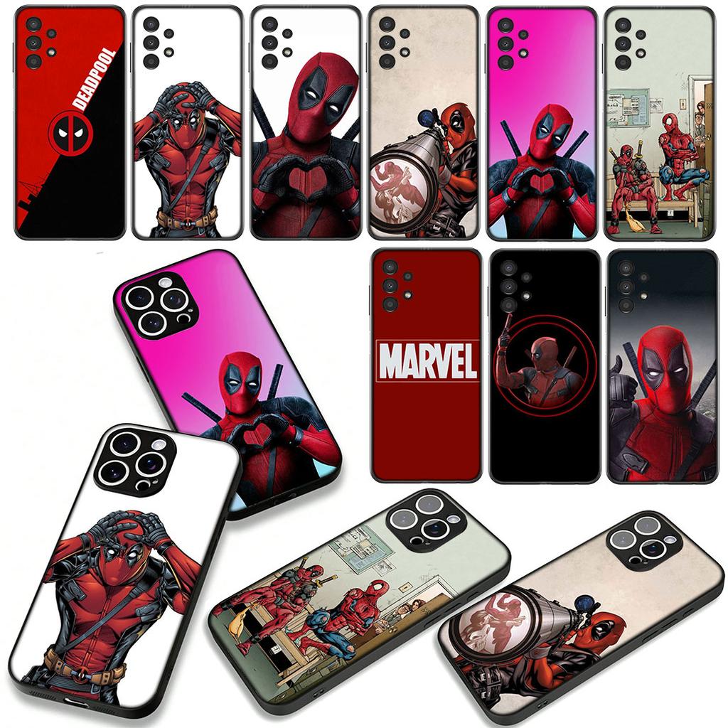 for Samsung Galaxy A07 A13 A12 A14 A23 A42 A50 A51 A52 A53 A70 A71 A72 A21S A04 Note 20 9 8 10 Case Marvel Deadpool Superhero