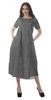Moomaya Printed Sun Dresses Women Short Sleeve Cotton Flex Party Dress