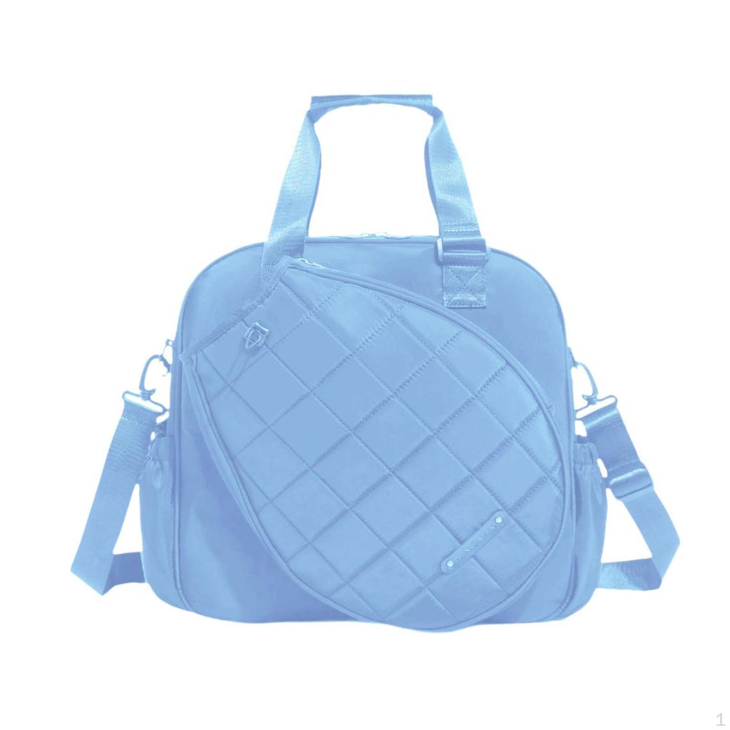 Portable Tennis and Badminton Racket Carrier with Water Bottle Slot