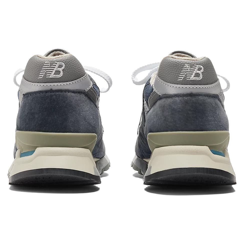 New Balance Zapatillas de Hombre 998 Hechas en EE. UU. Azul Marino Gris 2023 Hombres Zapatillas Azul Crema U998NV