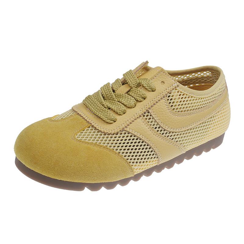 

Flat bottom breathable women s summer new lightweight student leisure sports board shoes little white shoes women 40 жёлтый