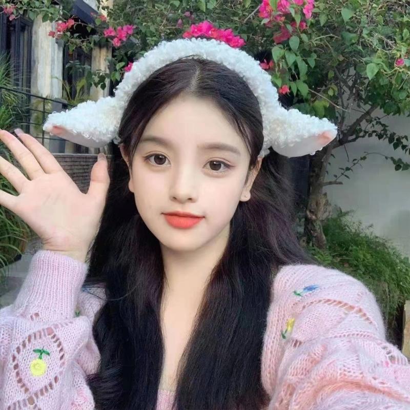 Plush Lamb Girl Headbands Furry Cartoon Animal Ears Hair Hoop Furry Cute Hair Accessories Party Costume Photo Props