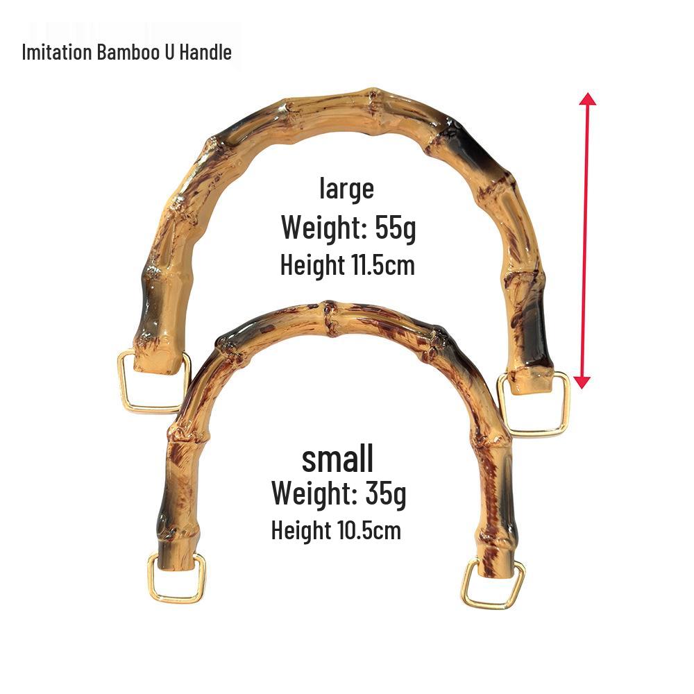

Круглая бамбуковая ручка для самодельных сумок - Толстое, прочное деревянное кольцо с бамбуковыми узлами
