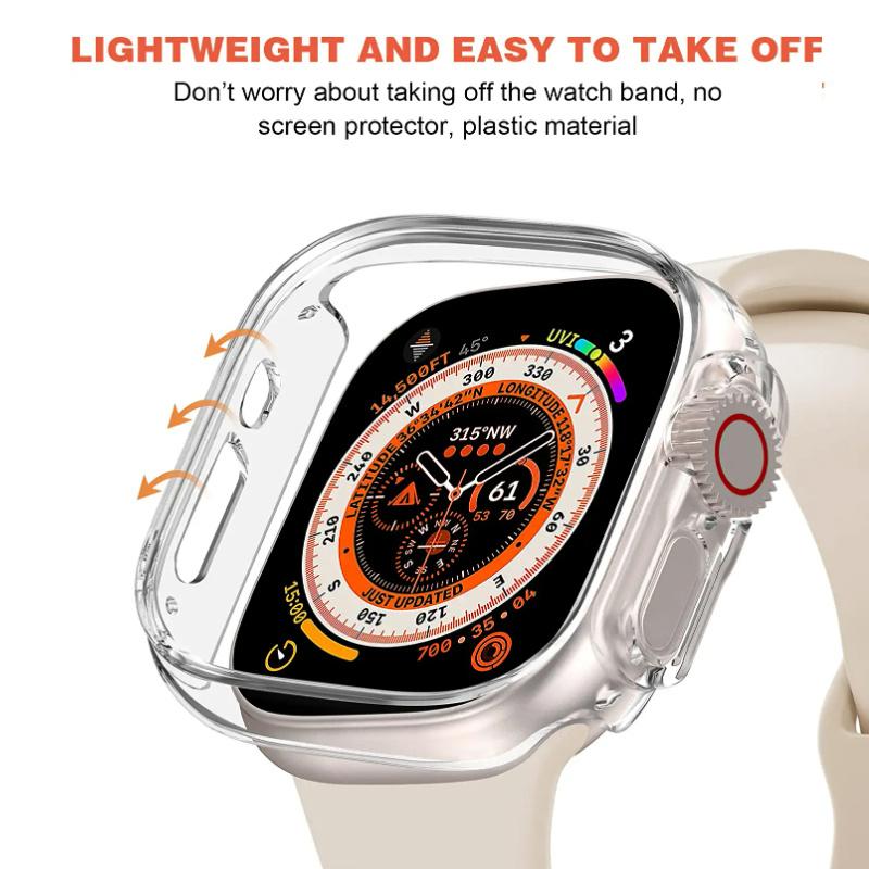 360 Grad Vollschutzhülle Für Apple Watch Ultra 49mm Displayschutzhülle Schutzschale Für iWatch Ultra 49mm TPU Stoßfängerhülle