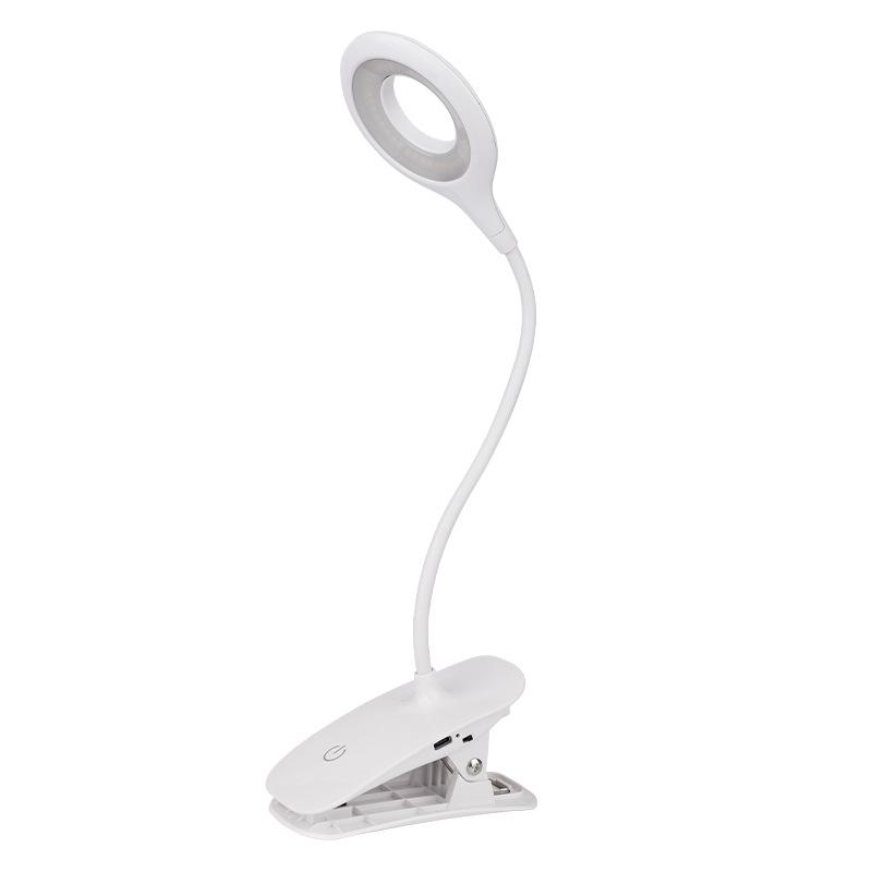 LED Clip Desk Lamp Student Learning To Read Charging Plug-in Dual-purpose Folding Bedroom Bedside Creative Book Lamp