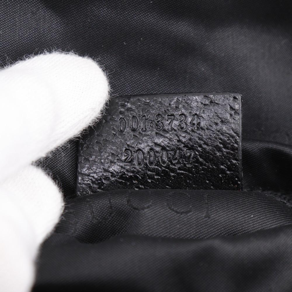 GUCCI Jackie Shoulder Bag 001.3734.200047 black Nylon canvas Women Used