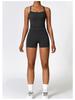 Women's European & American Style Quick-Dry Yoga Set: Tight Vest and Shorts for Outdoor Running and Fitness