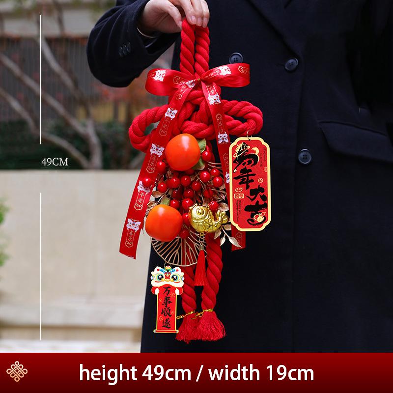 Chinese New Year Hanging Pendant Door Wall Feng Shui Ornaments Spring Festival Decor Hanging Knot Tassel Pendant Diy Material