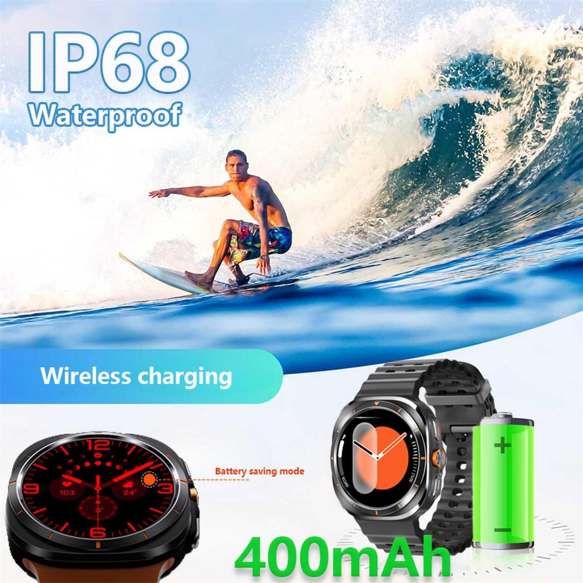 SACOSDING Bluetooth Call Watch Ultra New GPS Track Smart Watch Men Women Amoled Always — фото 10