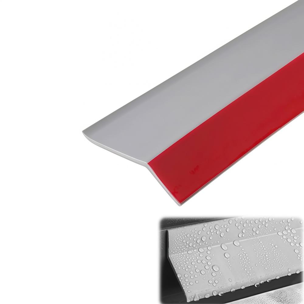 

1PC 1m/3metersX55mmWindow Water Blocking Bar Self Adhesive Balcony Sill Water Deflector Waterproof Windproof Sealing Strip 1m серый