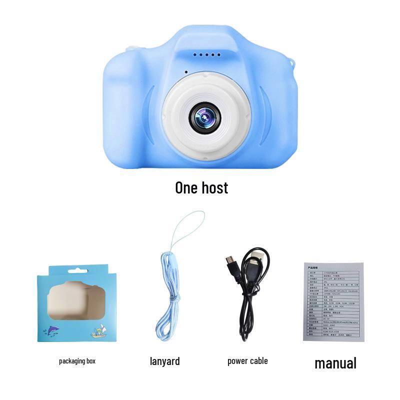 

Детский мультяшный цифровой фотоаппарат - Игрушка для фото и видео, Подарок на день рождения студента