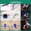 Blue Rings Trendy Finger Women Crystal Zirconia Accessories For Party Delicate Design Daily Wearable Jewelry Dropshipping