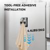 5pack Strong Grip Towel Hook Reusables Towel Holder Wall Mount Towel Rack For Kitchen Bathroom Home Accessories
