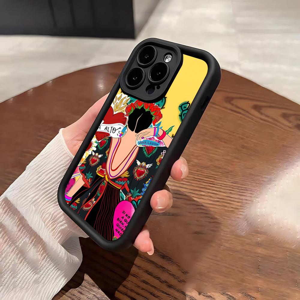 Fashion F-Frida Kahlo Phone Case For IPhone 17 Pro Max 15 Pro 16 14 Plus 12 13 Mini 11 Pro Shockproof Soft Cover