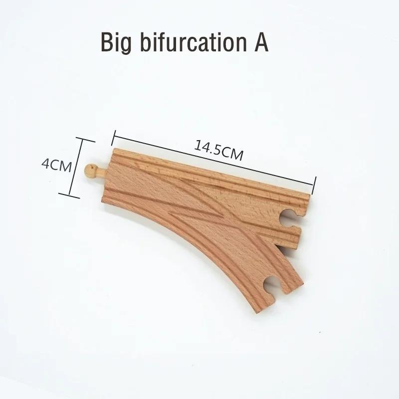 Wooden Train Track Components Beech Train Track Set Kids Train Toys Railway Accessories Fitting Brand Train Toys For Kids