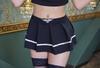 Clearstone SecretRose Cosplay Halloween Slit Police Costume for Women, Black