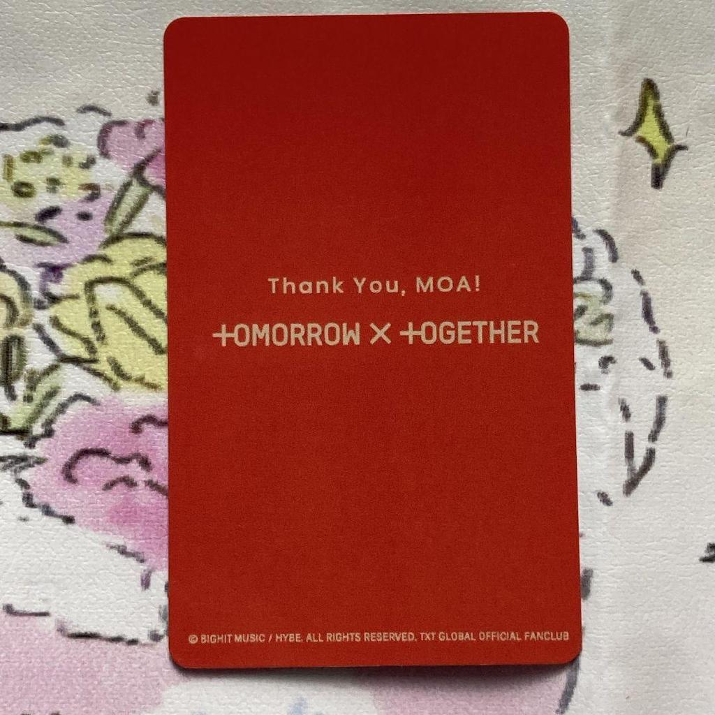 [USED] TXT moazone Japan concert FC bonus fan meeting Soobin trading card