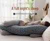 New Star C-Shaped Pregnancy Pillow: Pure Cotton, Solid Color, Provides Belly Support, Waist Protection, and Side Sleep Comfort.