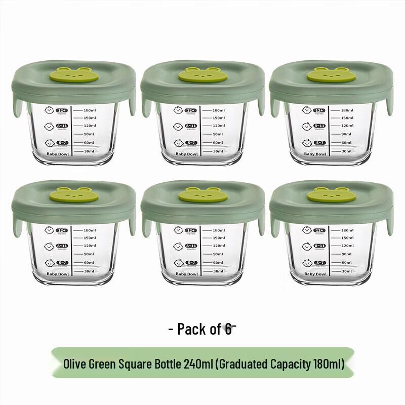 Microwaveable Glass Baby Food Storage Container