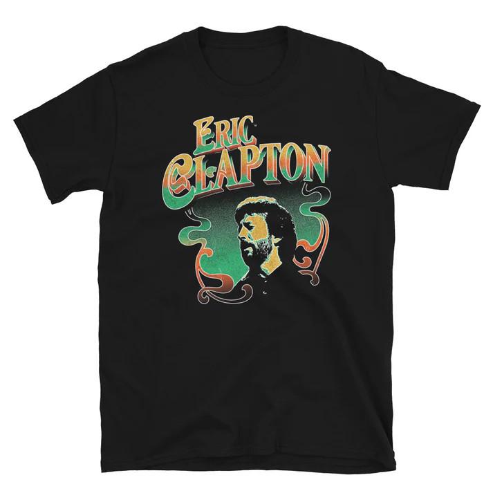 Eric Clapton Retro Photo T-shirt Unisex Heavy Cotton Reprint All Sizes