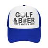 Custom Funny Golf And Beer Quotes Trucker Hat Women Unisex Adjustable Adult Baseball Cap Summer Dad Hat