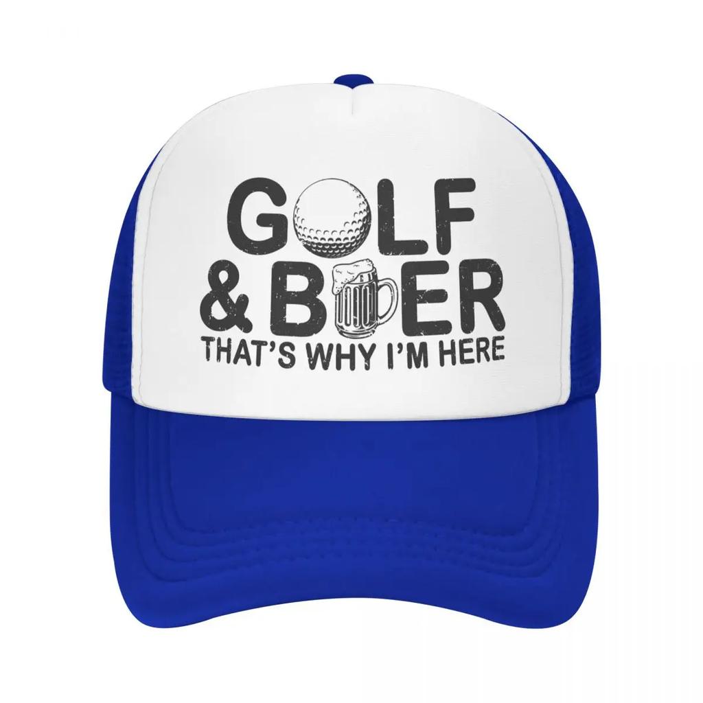 Custom Funny Golf And Beer Quotes Trucker Hat Women Unisex Adjustable Adult Baseball Cap Summer Dad Hat