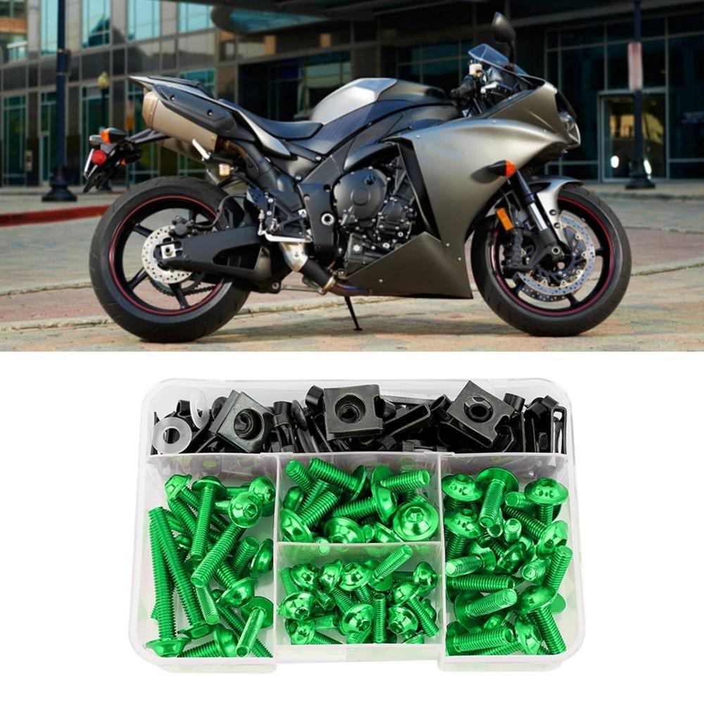 177pcs Aluminum Material Fairing Bolt Kit Windscreen Screws Fastener Kit For Sportbikes