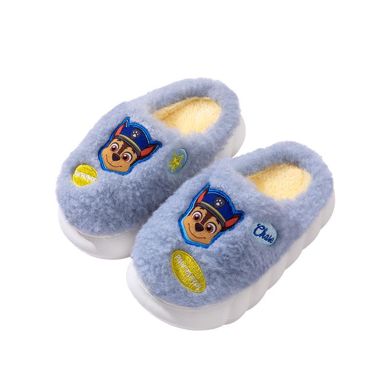 PAW Patrol Kids' Non-Slip Plush Cotton Slippers for Winter