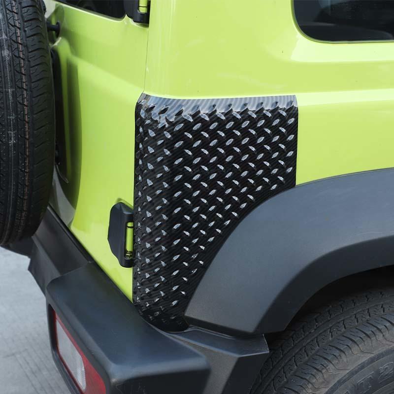 Car Front Rear Fender Side Guard Angle Decoration Anti-scratch Cover Trim for Suzuki Jimny 2019-2023 Carbon Fiber Priend Car Accessories