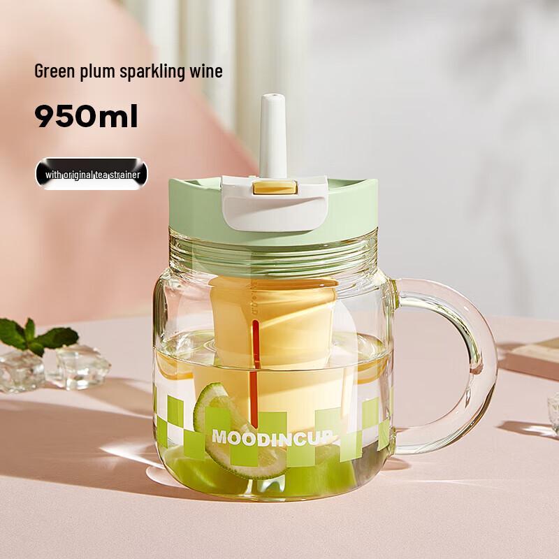 Wushengwu Large Capacity Glass Water Bottle
