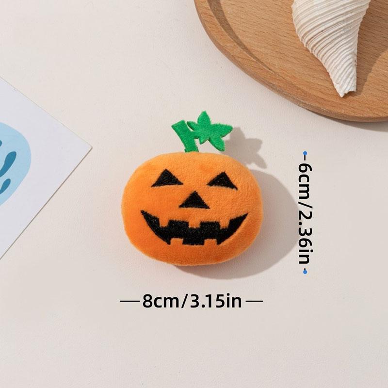 Pumpkin Halloween Dolls Large Pumpkin Ghost Face Modelling Halloween Cat Toys with Bb Call Bite-resistant Teething