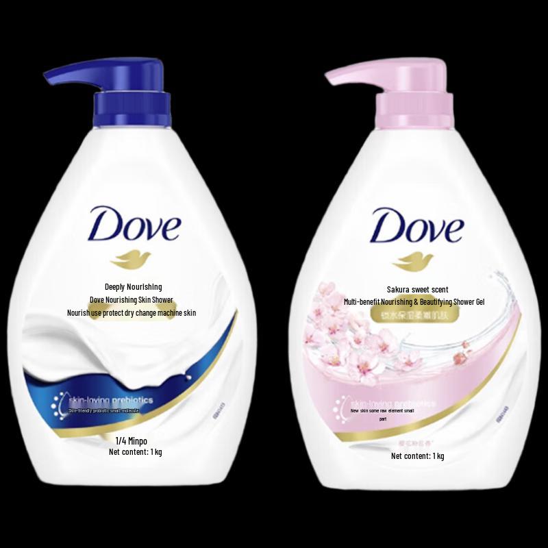Dove Deep Cleanse & Cherry Blossom Shower Gel Twin Pack