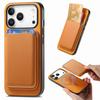 2 In1 Detachable Magnetic Cards Solt Wallet Leather Case For iPhone 17 Pro Max 16 Plus 15 14 13 12 11 17air 16E Push Pull Cover