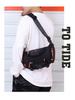 Men's Multifunctional Waterproof Outdoor Waist Bag: Single Shoulder, Crossbody, and Chest Bag for Cycling and Mountaineering with Large Capacity.