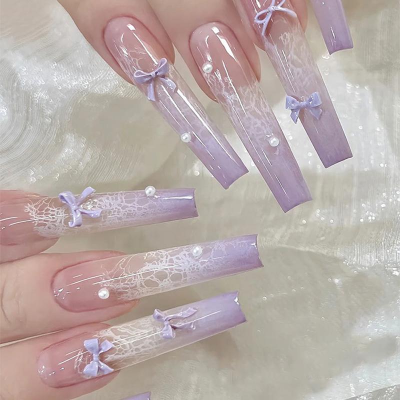 50Pcs Colored Bow Nail Charms Nail Art Tie Decoration Kawaii Accessories Manicure Design Supplies