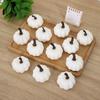 12PCS/Lot White Simulated Pumpkin DIY Material for Harvest Thanksgiving Halloween Home Party Atmosphere Decoration Handcraft ZYF