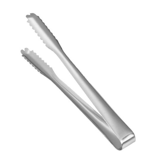 

Зажим для льда Термостойкая нержавеющая сталь Щипцы для льда Нескользящая зубчатая ручка -Бесплатные кухонные принадлежности для щипцов для барбекю и закусок S