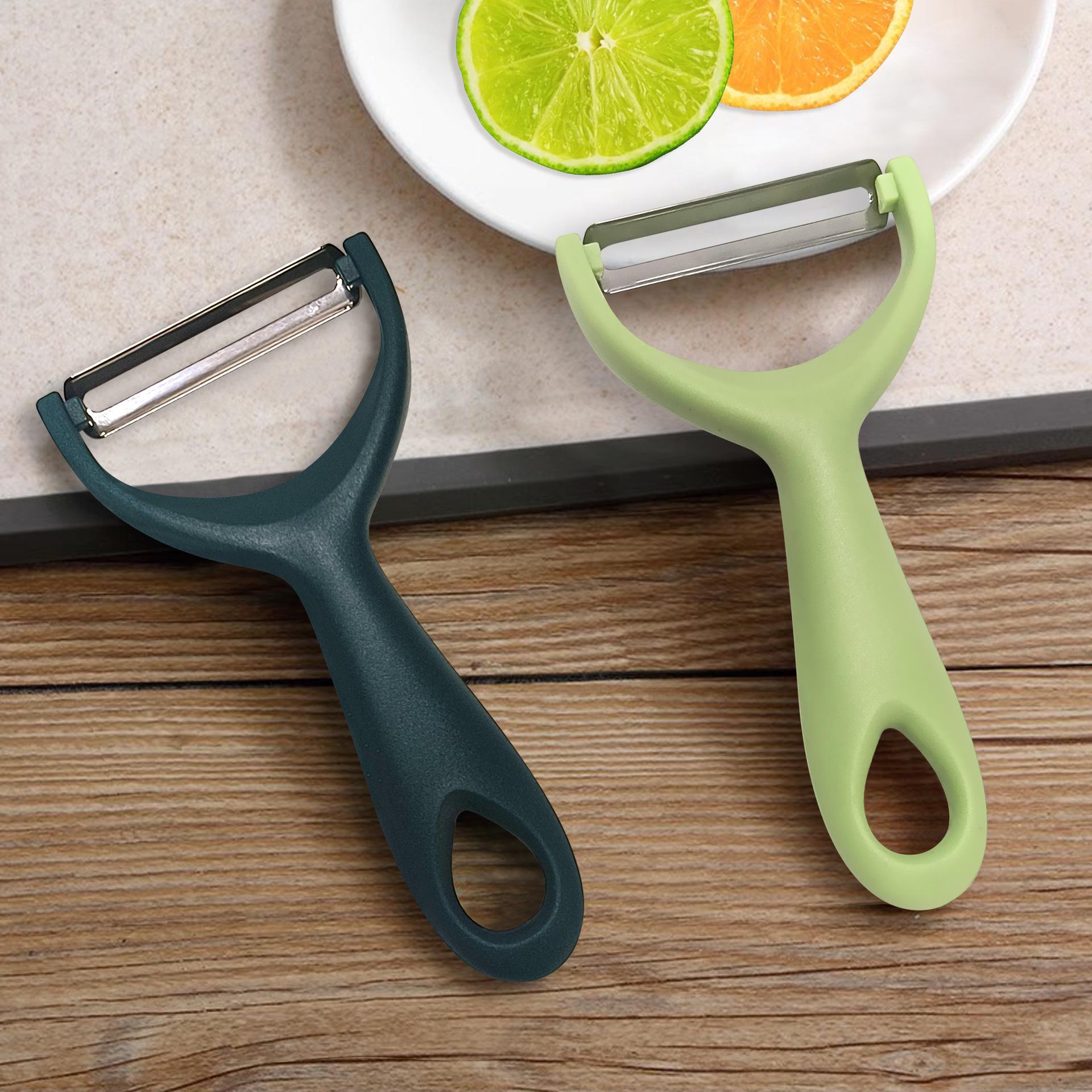 Multi-purpose Melon & Fruit Peeler and Grater: Kitchen Tool for Scraping & Peeling Fine Grater (Light Green)
