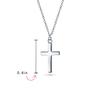 Minimalist Simple Small Religious Jewelry Set Cross Necklace Pendant Huggie Stud Earrings for Women Teens Sterling Silver [Bling Jewelry] .925